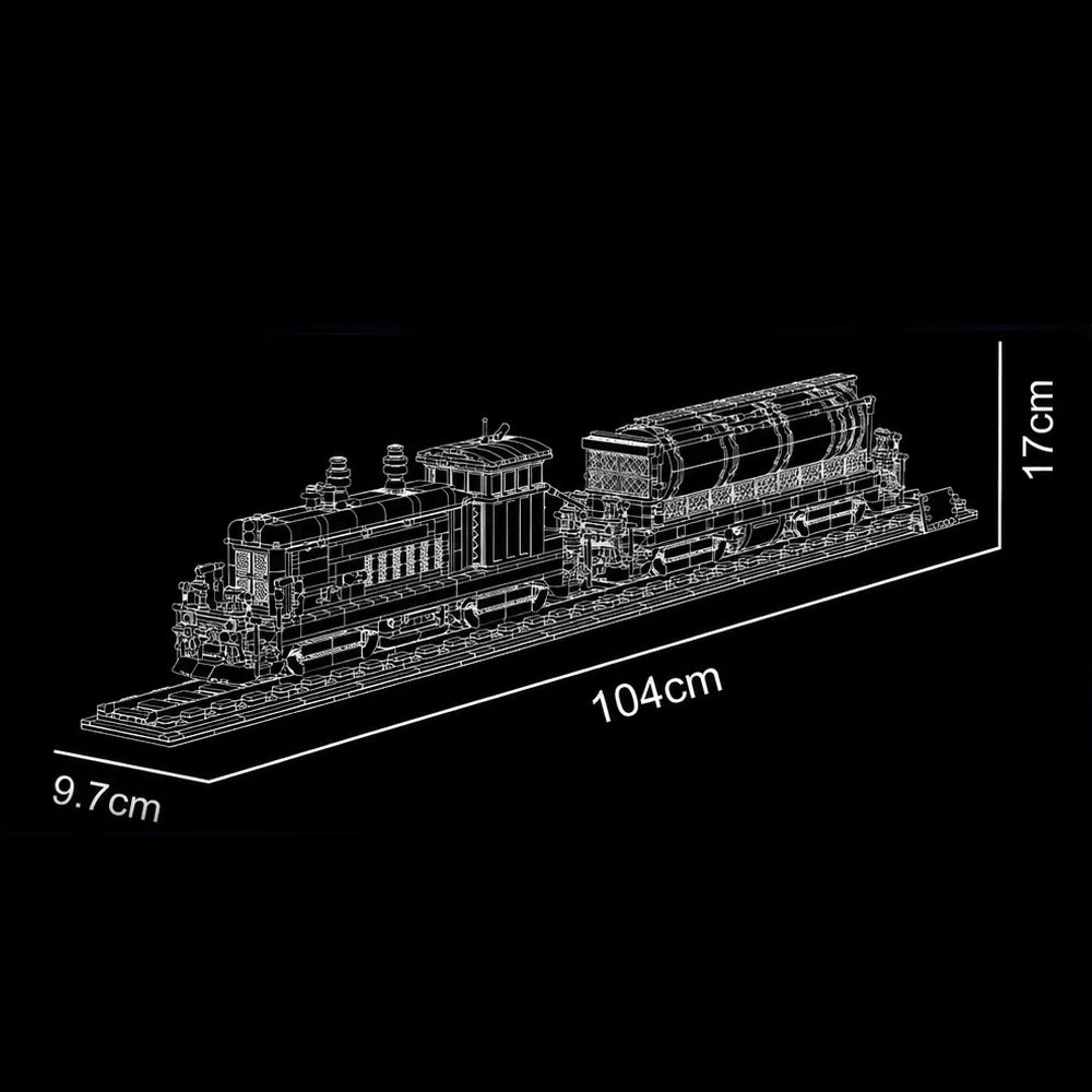 American Diesel Switcher Locomotive with Tanker