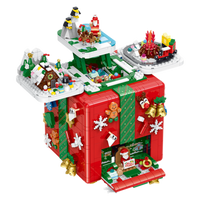 Musical Christmas Gift Box with Lights 2656pcs