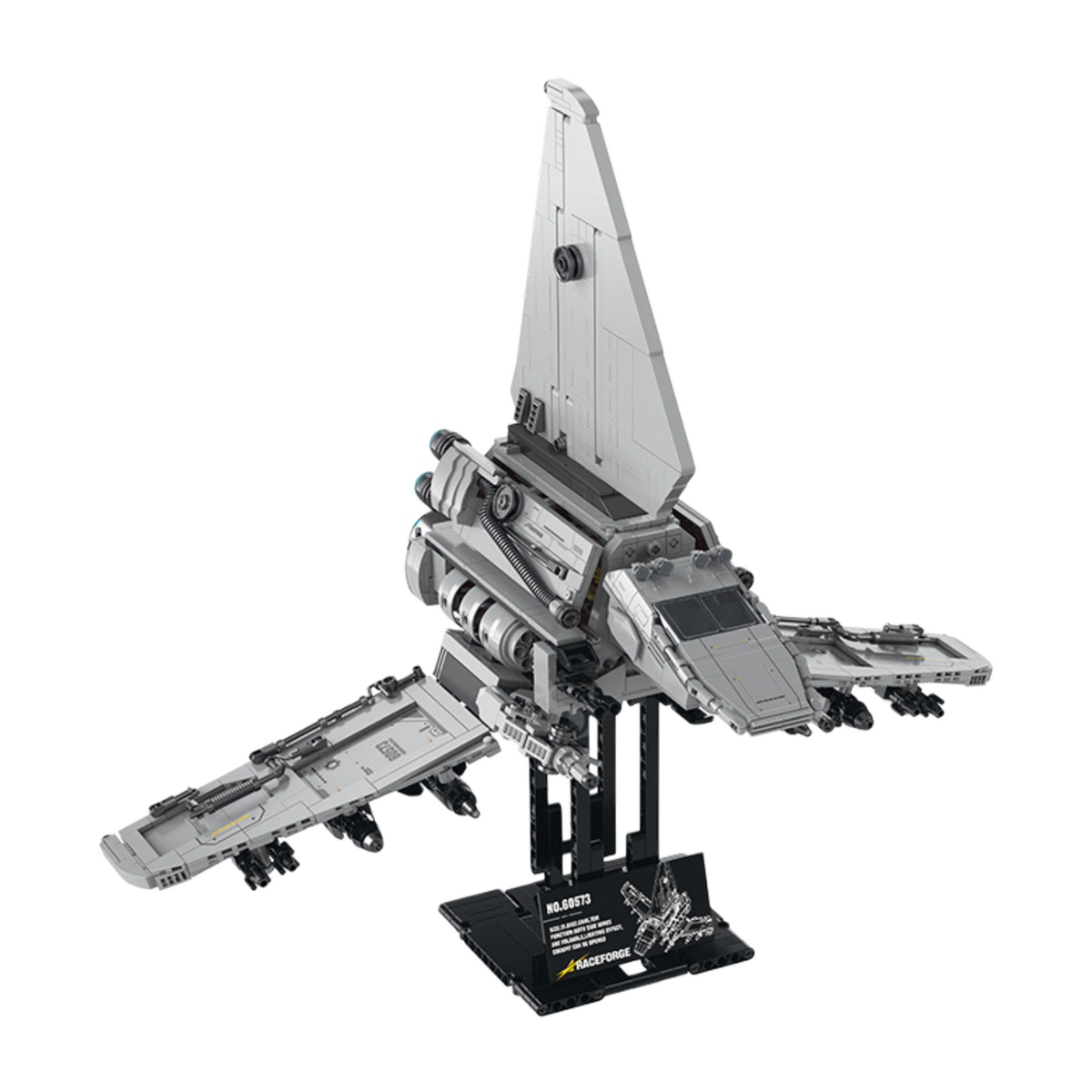 Sci-Fi Delta-Wing Command Shuttle 1459pcs