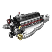 Motor 2JZ motorizado, 1078 piezas