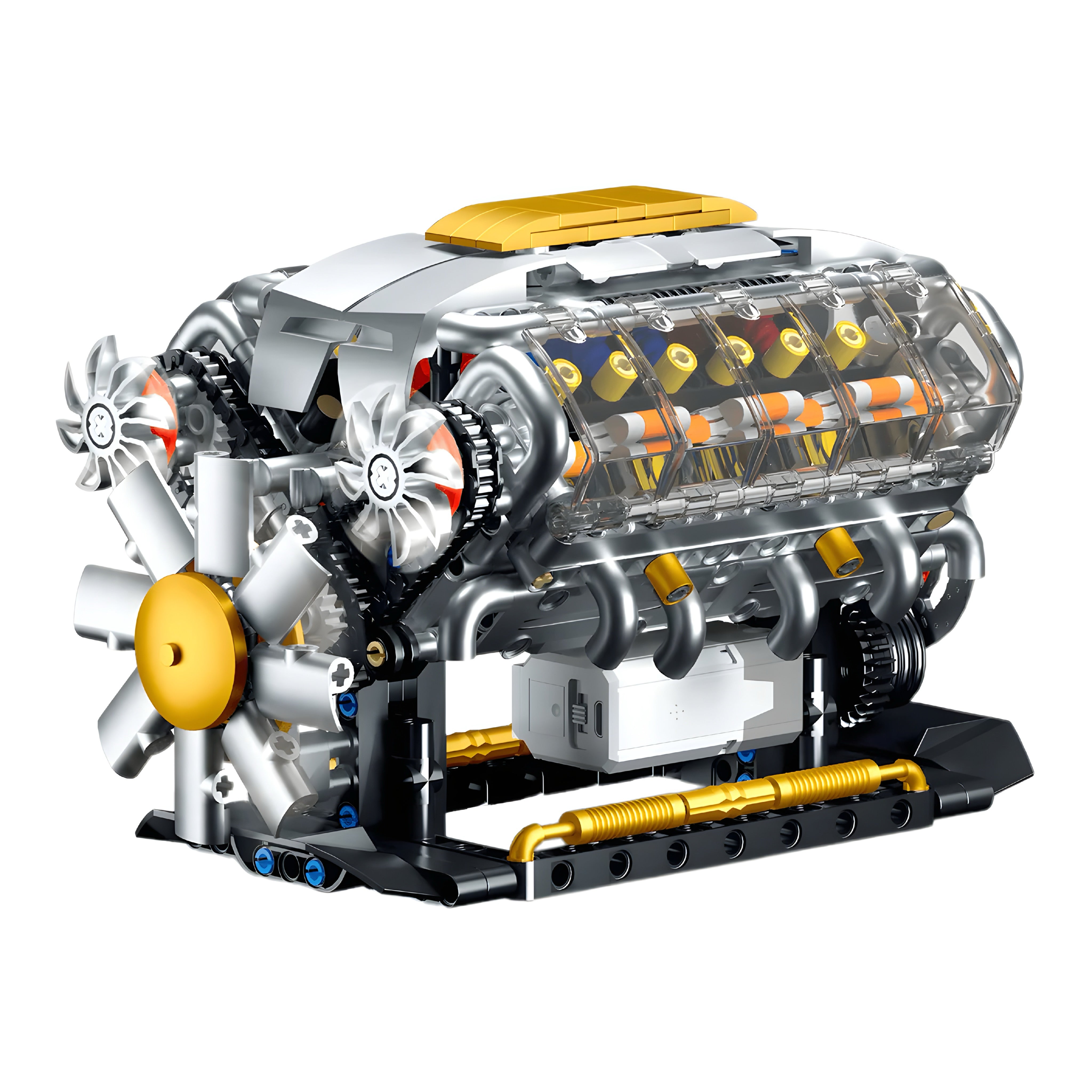 Motorised V8 Engine – 692pcs