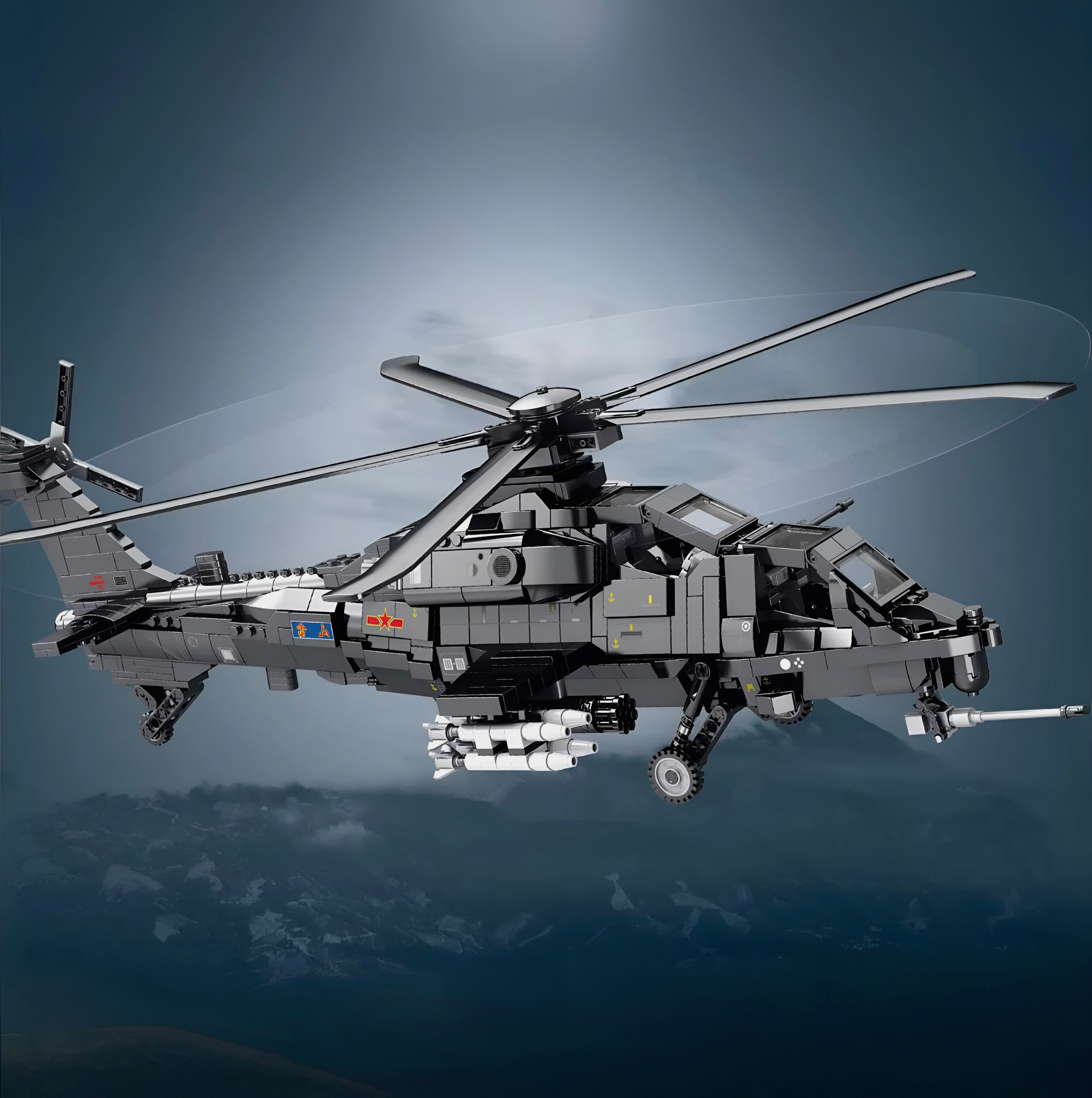Z-10 Attack Helicopter 1368pcs