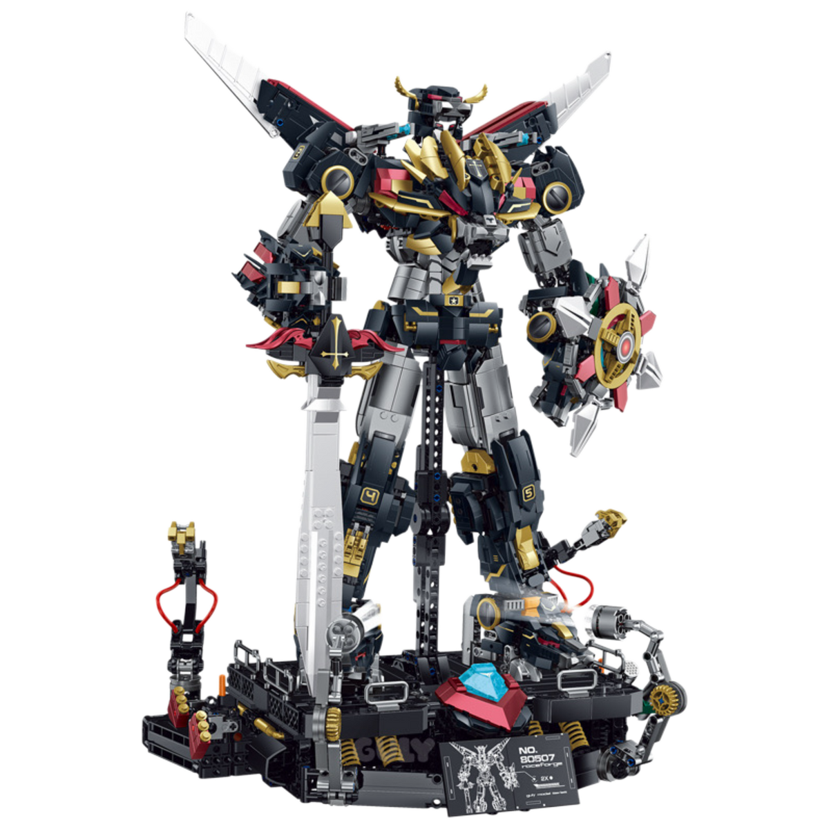 Obsidian Apex Lion Mecha 3935pcs