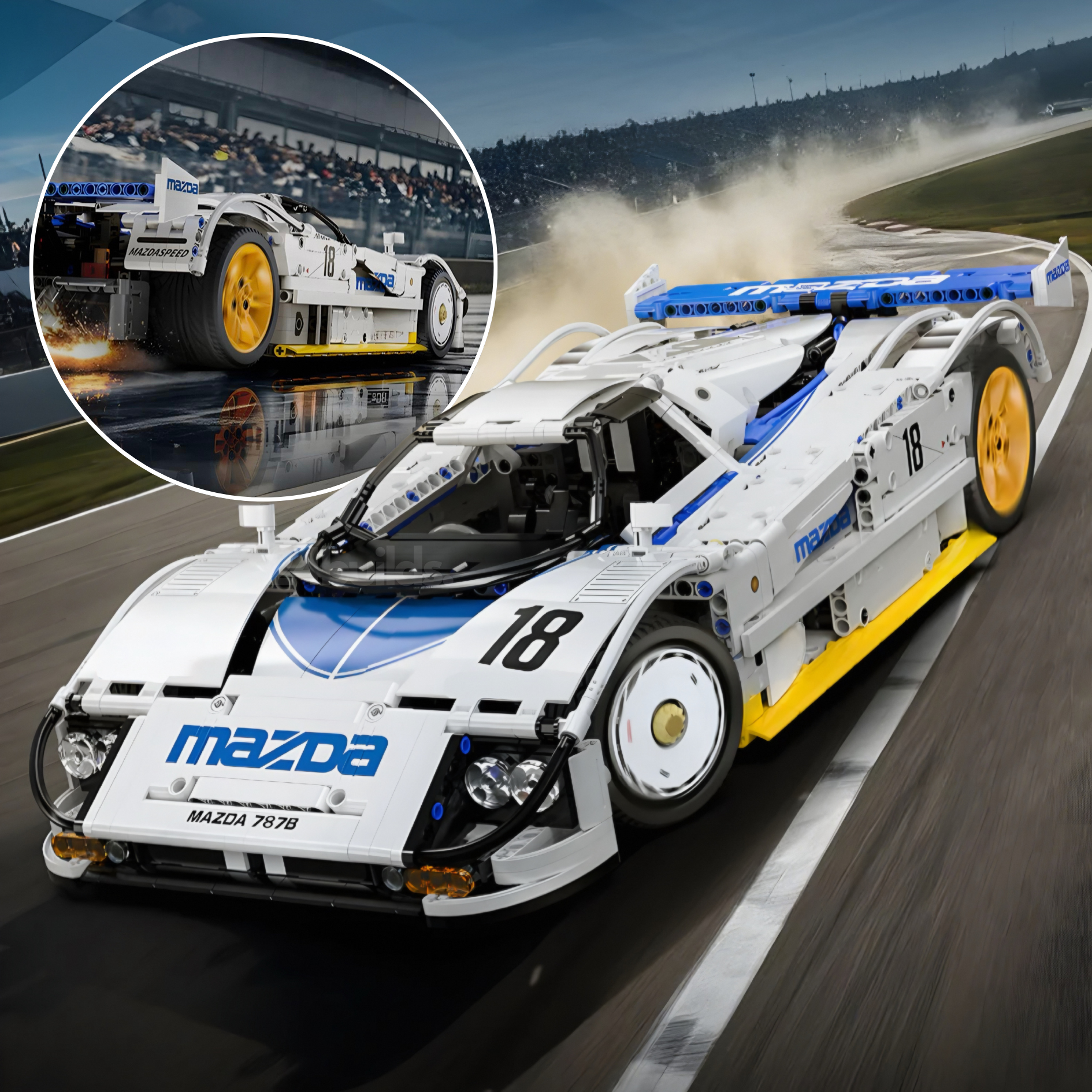 Remote Controlled Mazda 787B - 1796pcs