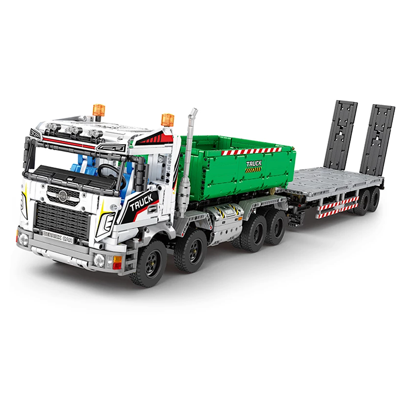 Remote Controlled Skip & Tow Truck - 2949pcs