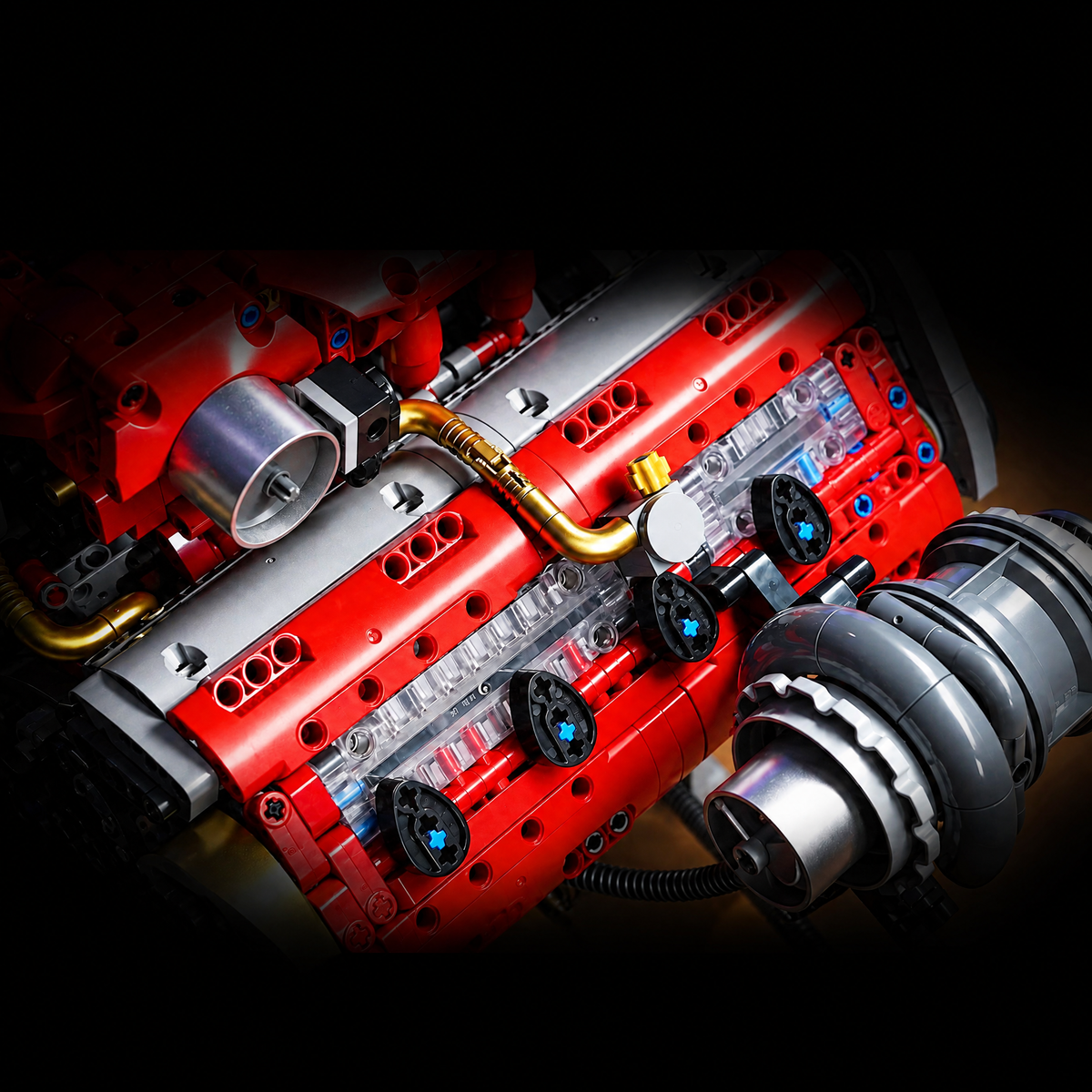 Electroplated Italian Flagship V8 Engine