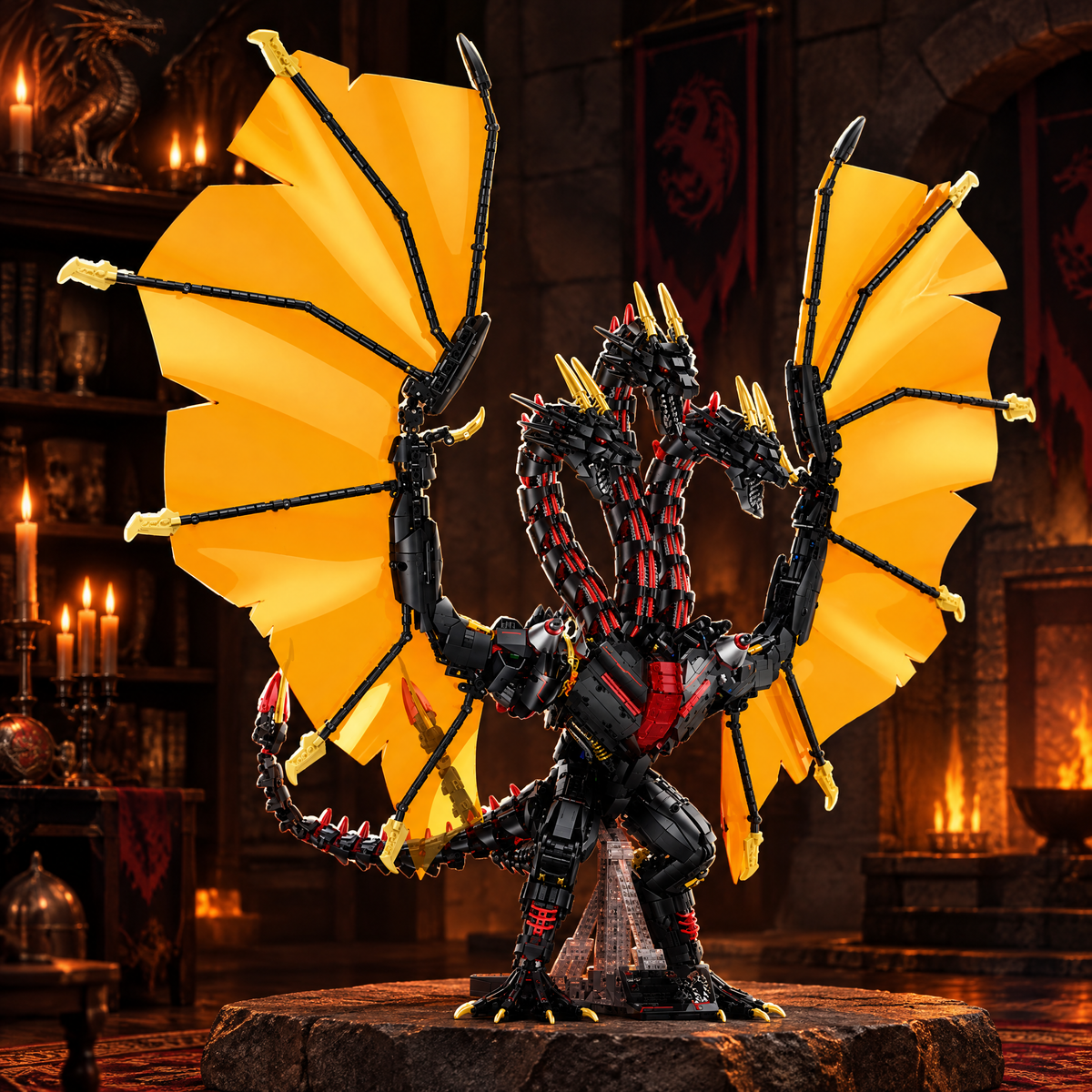 Shadow Drake LED Dragon