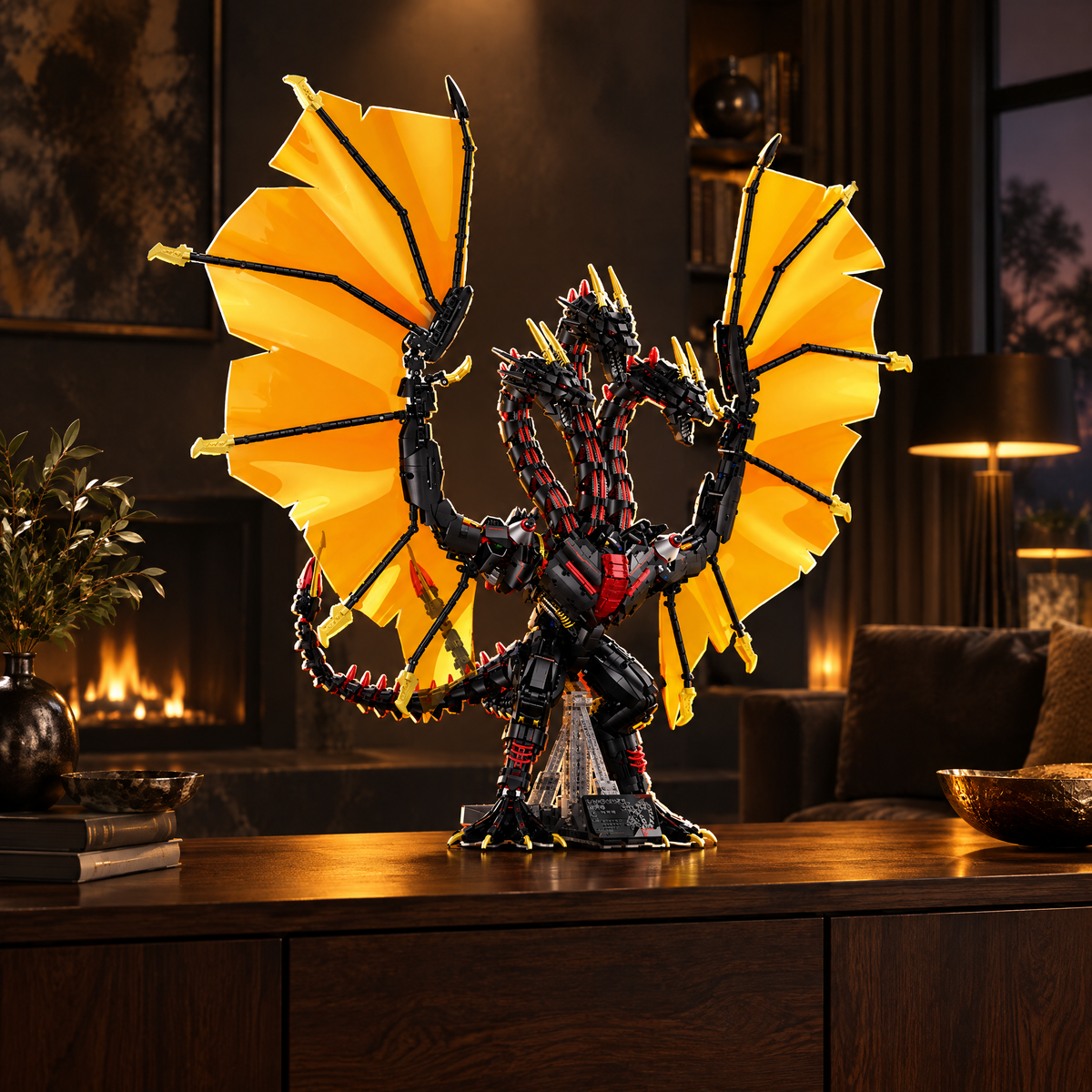 Shadow Drake LED Dragon