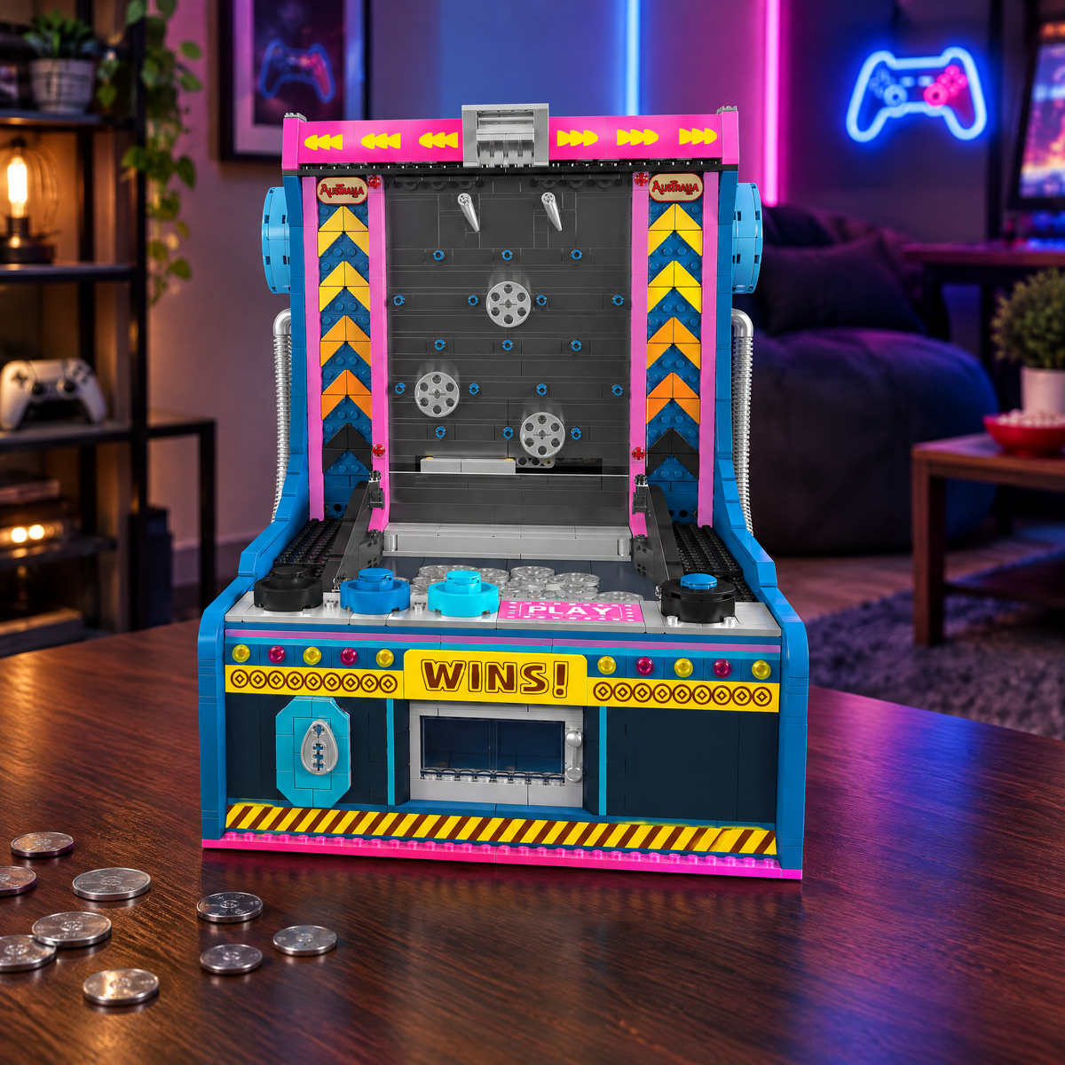 Motorised Coin Pusher Arcade