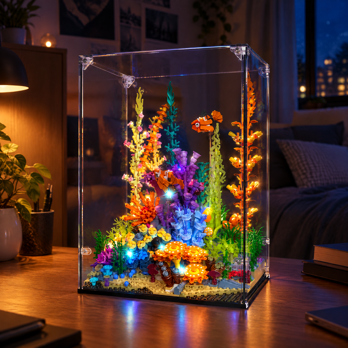 Light-Up Coral Reef Aquarium