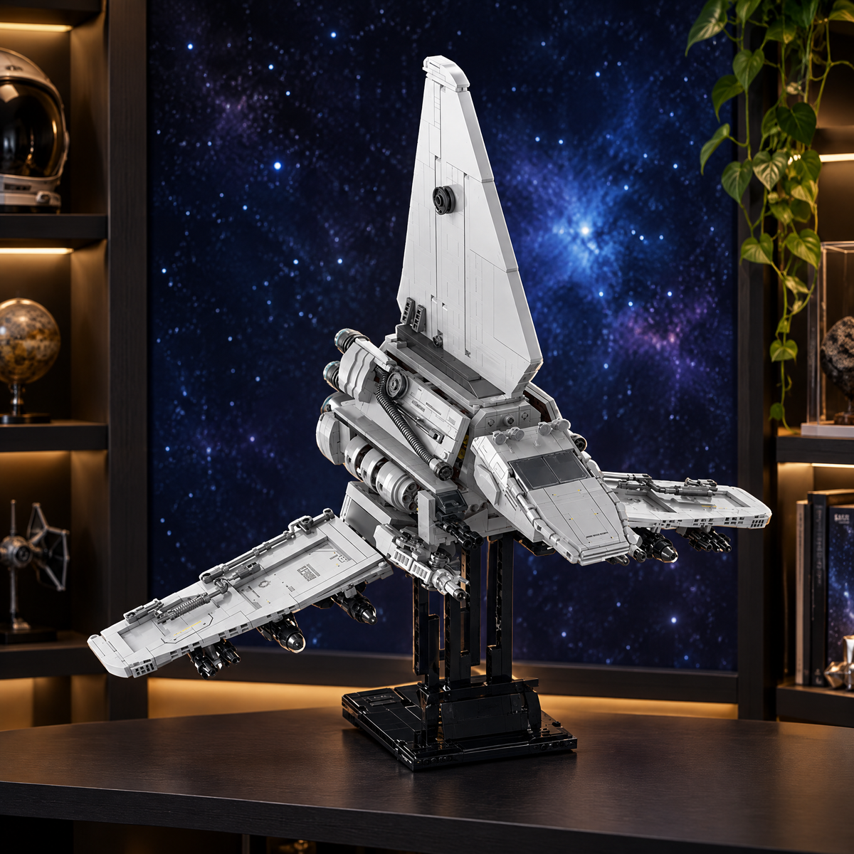 Sci-Fi Delta-Wing Command Shuttle 1459pcs