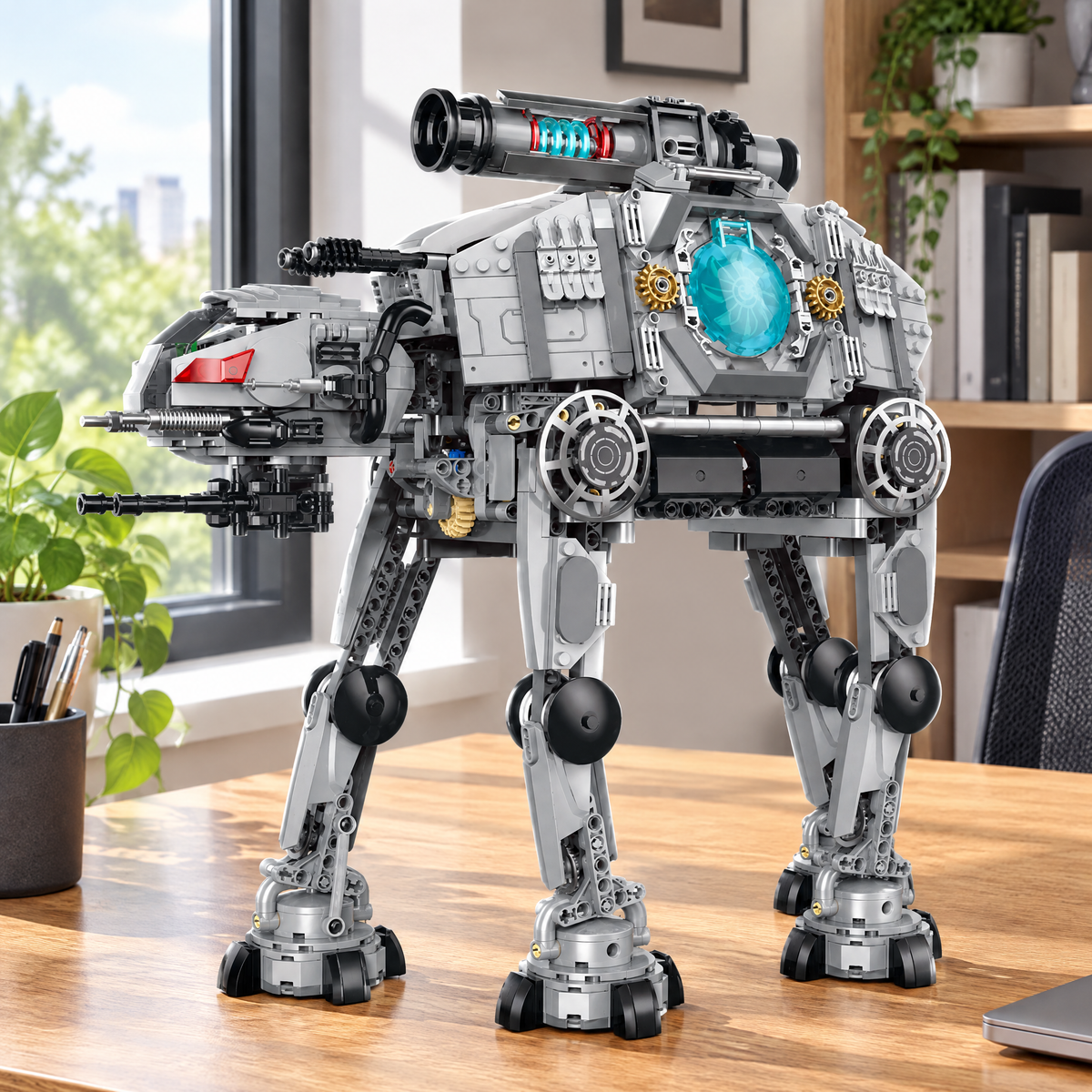 Sci-Fi Quadruped Assault Walker 1570pcs