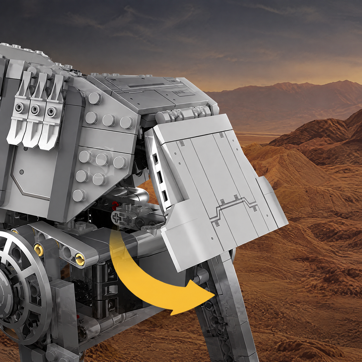 Sci-Fi Quadruped Assault Walker 1570pcs
