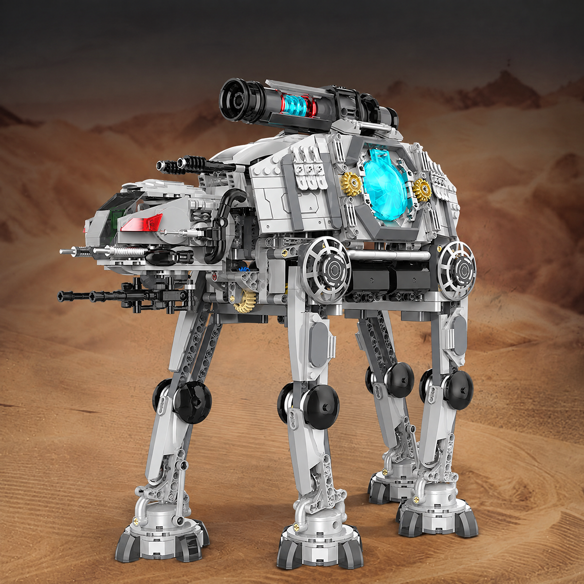 Sci-Fi Quadruped Assault Walker 1570pcs