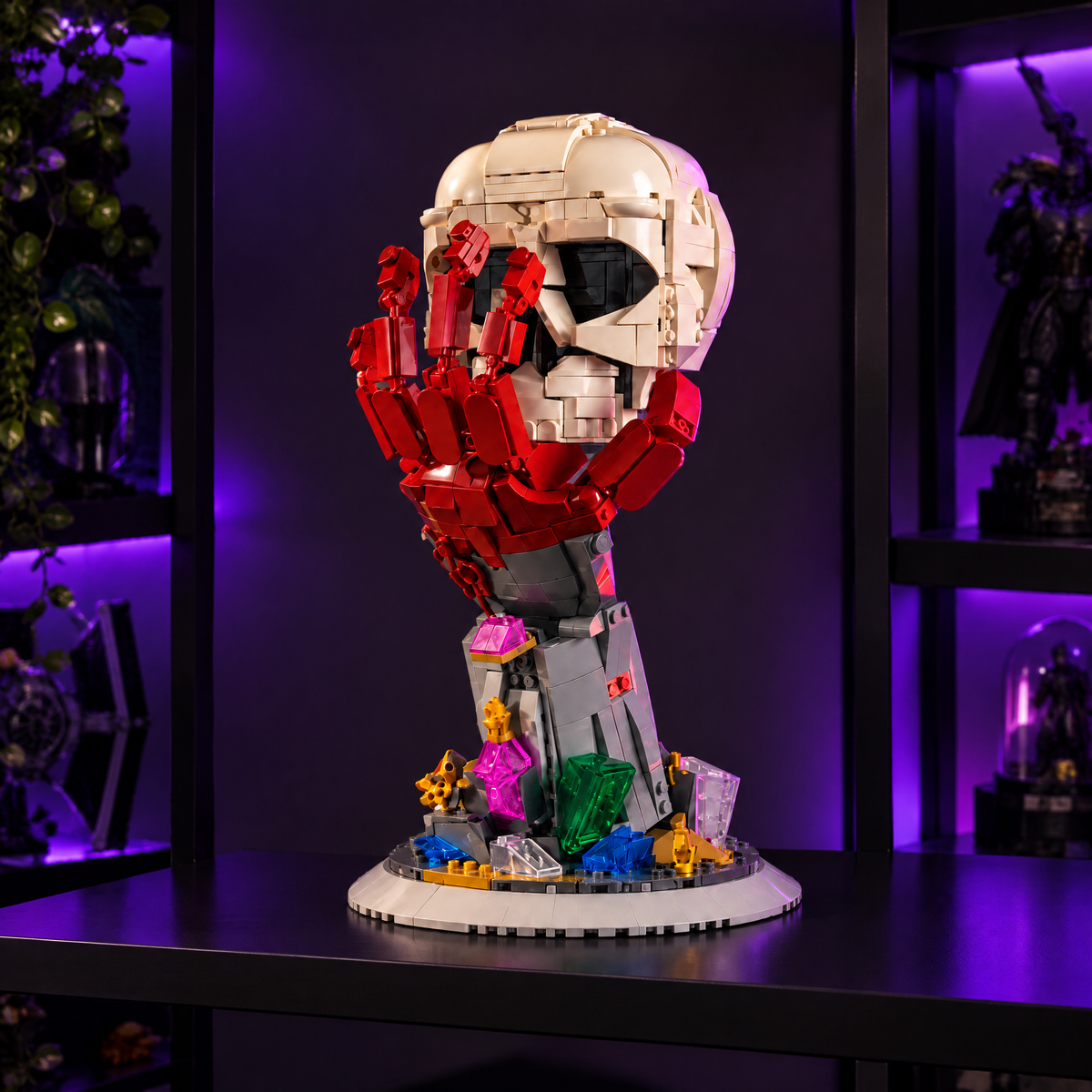 Glow-in-the-Dark Skeletal Hand Sculpture