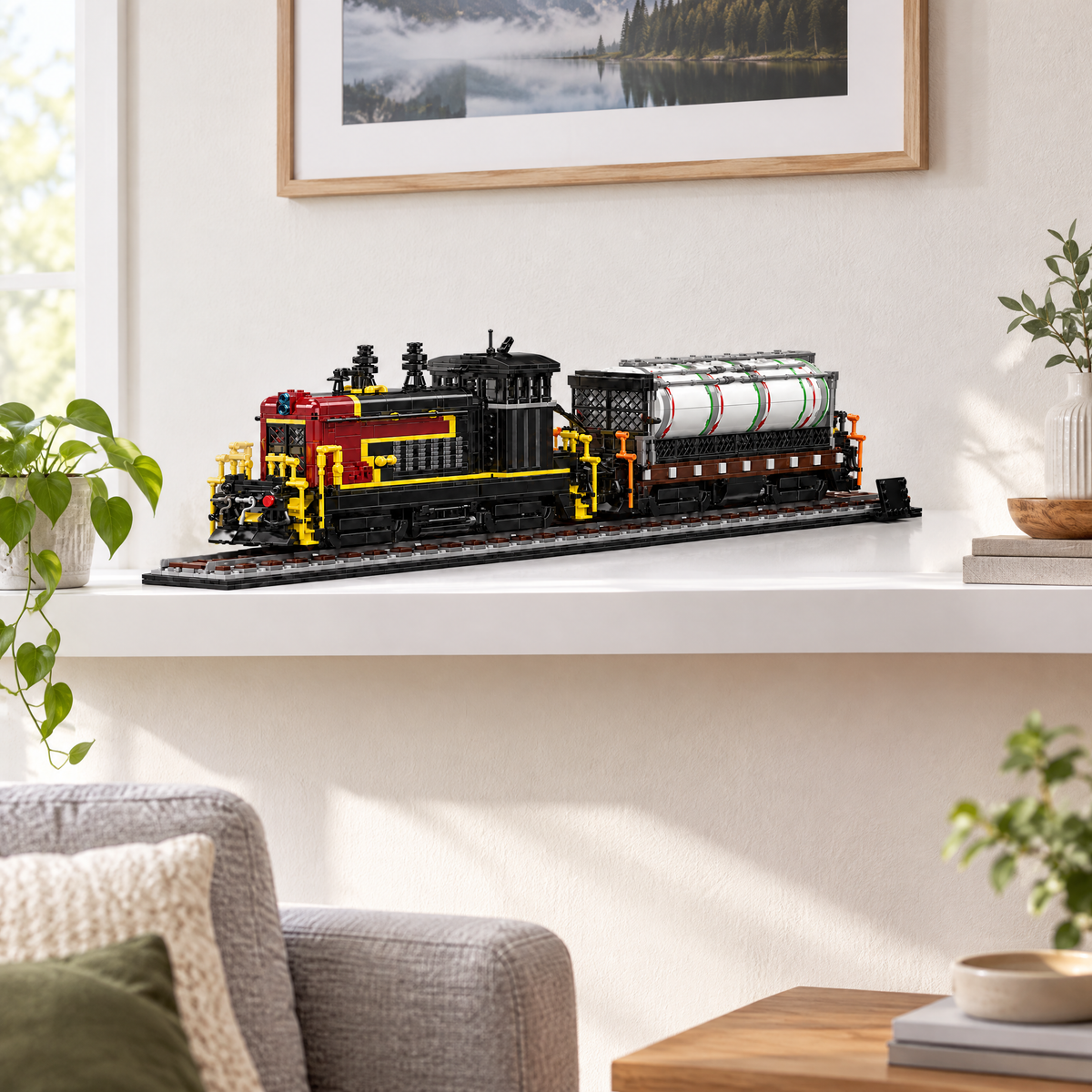 American Diesel Switcher Locomotive with Tanker