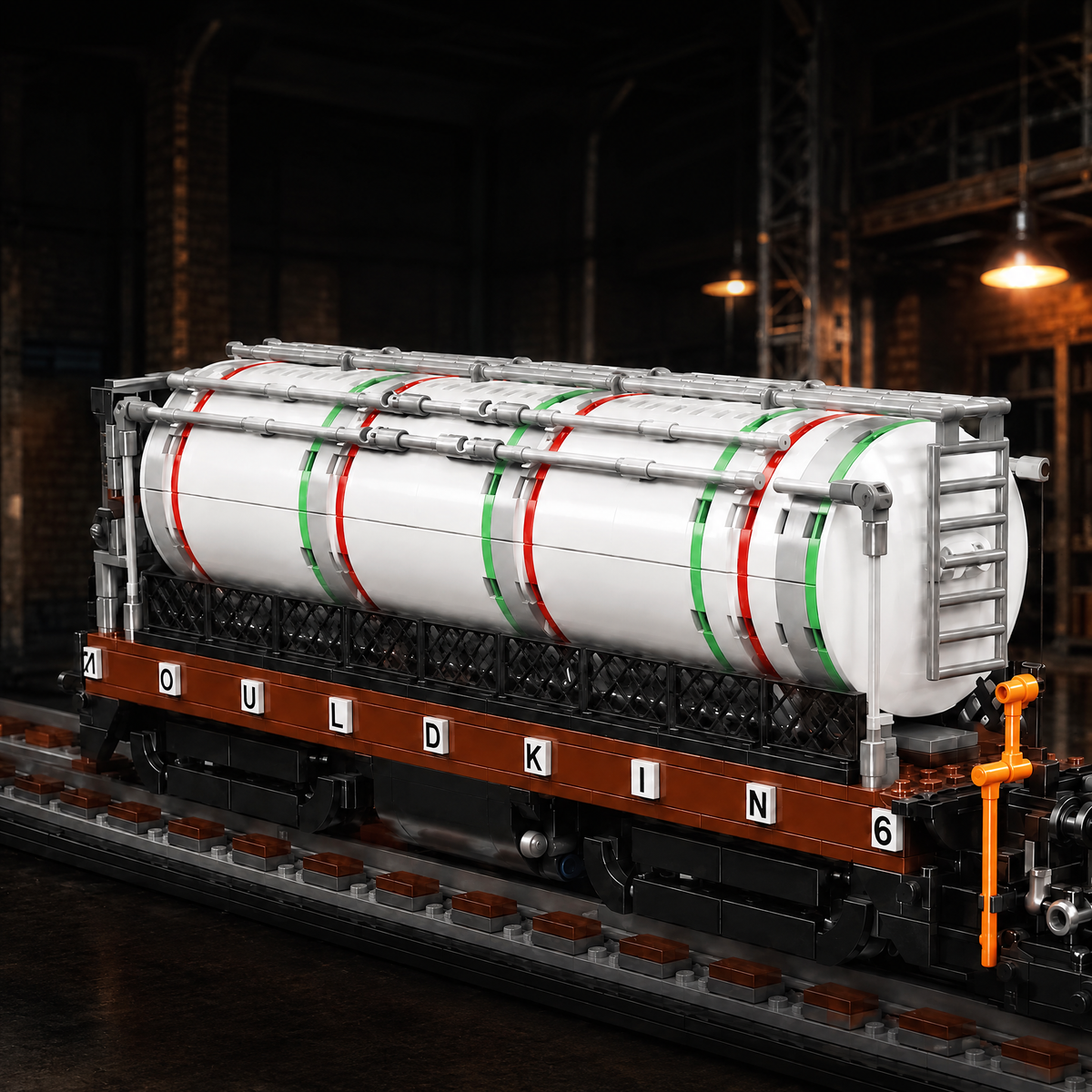 American Diesel Switcher Locomotive with Tanker