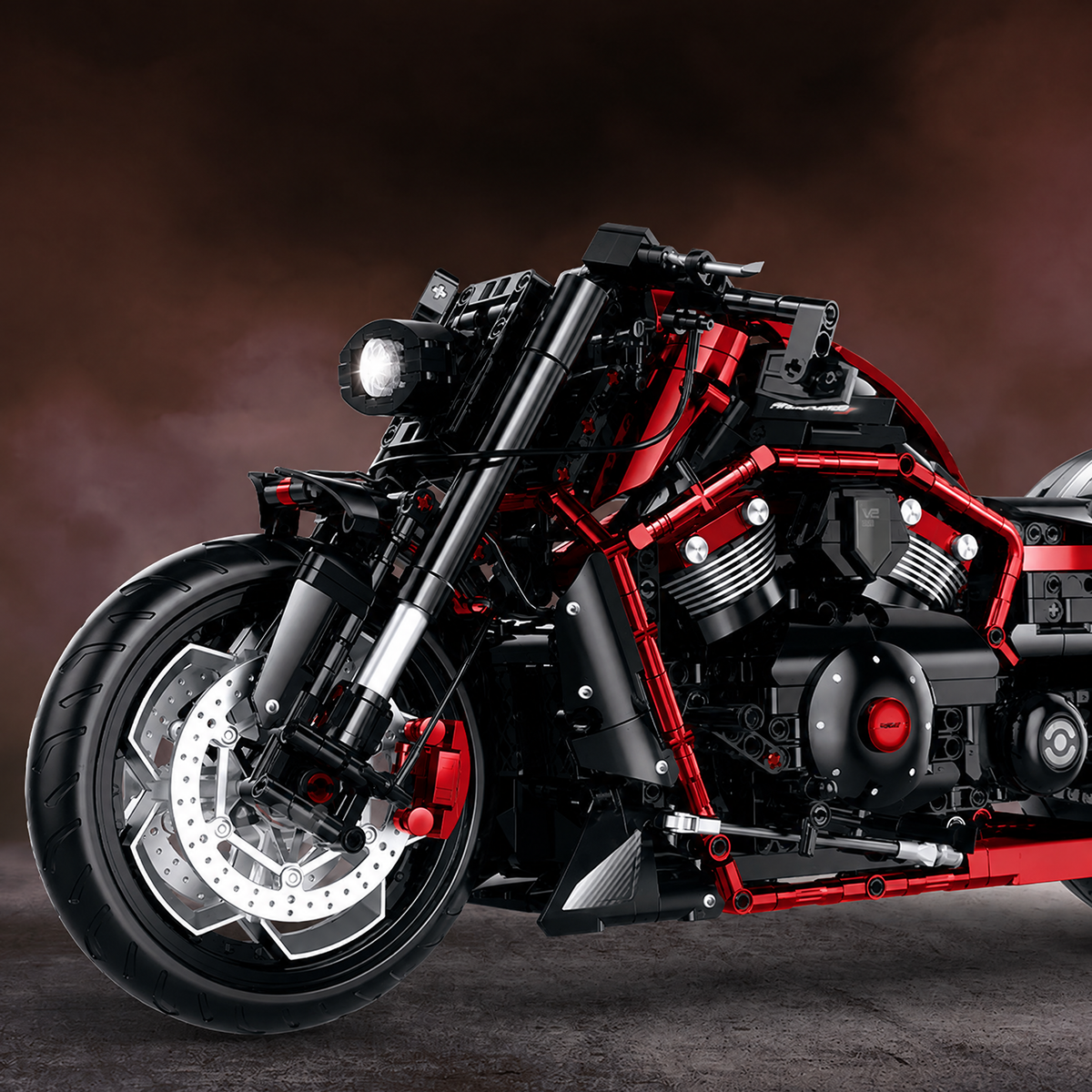 1:5 Drag-Style Muscle Cruiser Motorbike