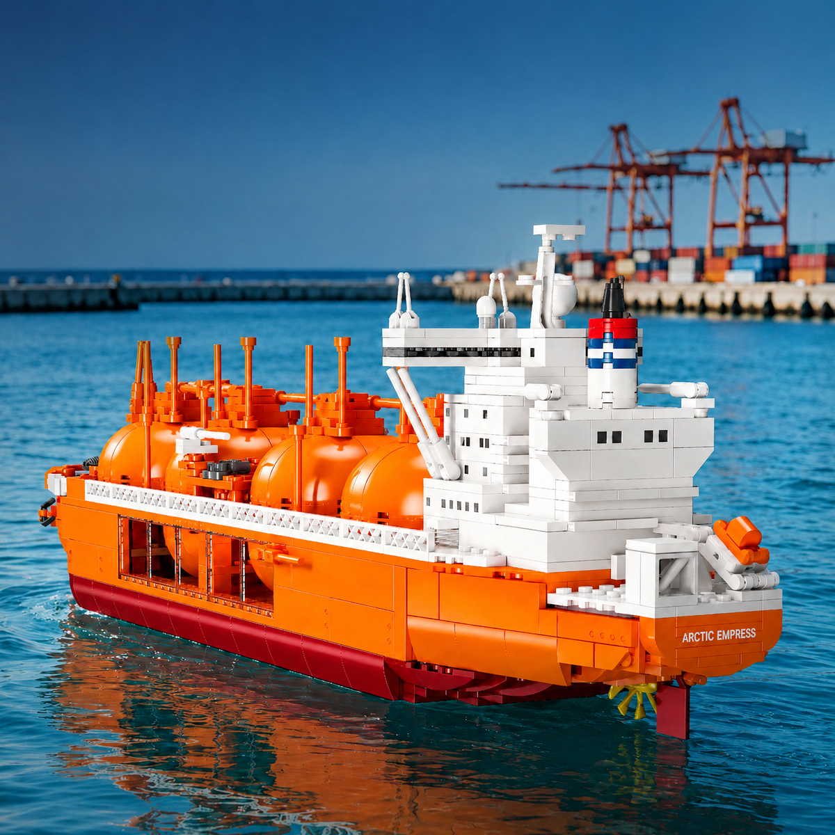 Spherical Tank LNG Carrier Ship