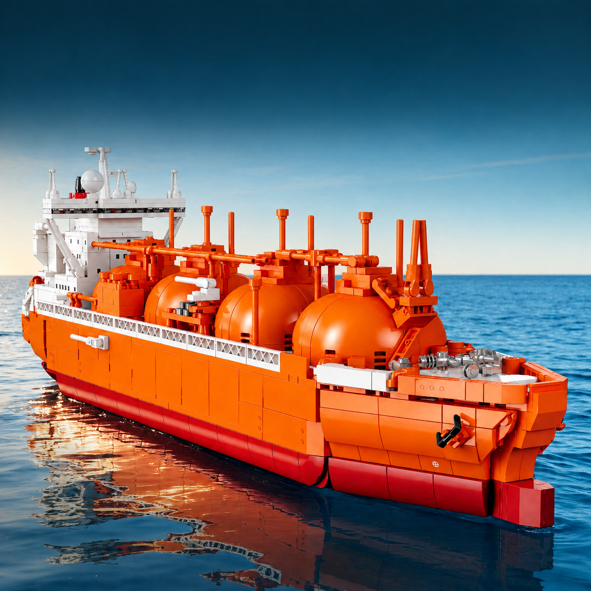 Spherical Tank LNG Carrier Ship