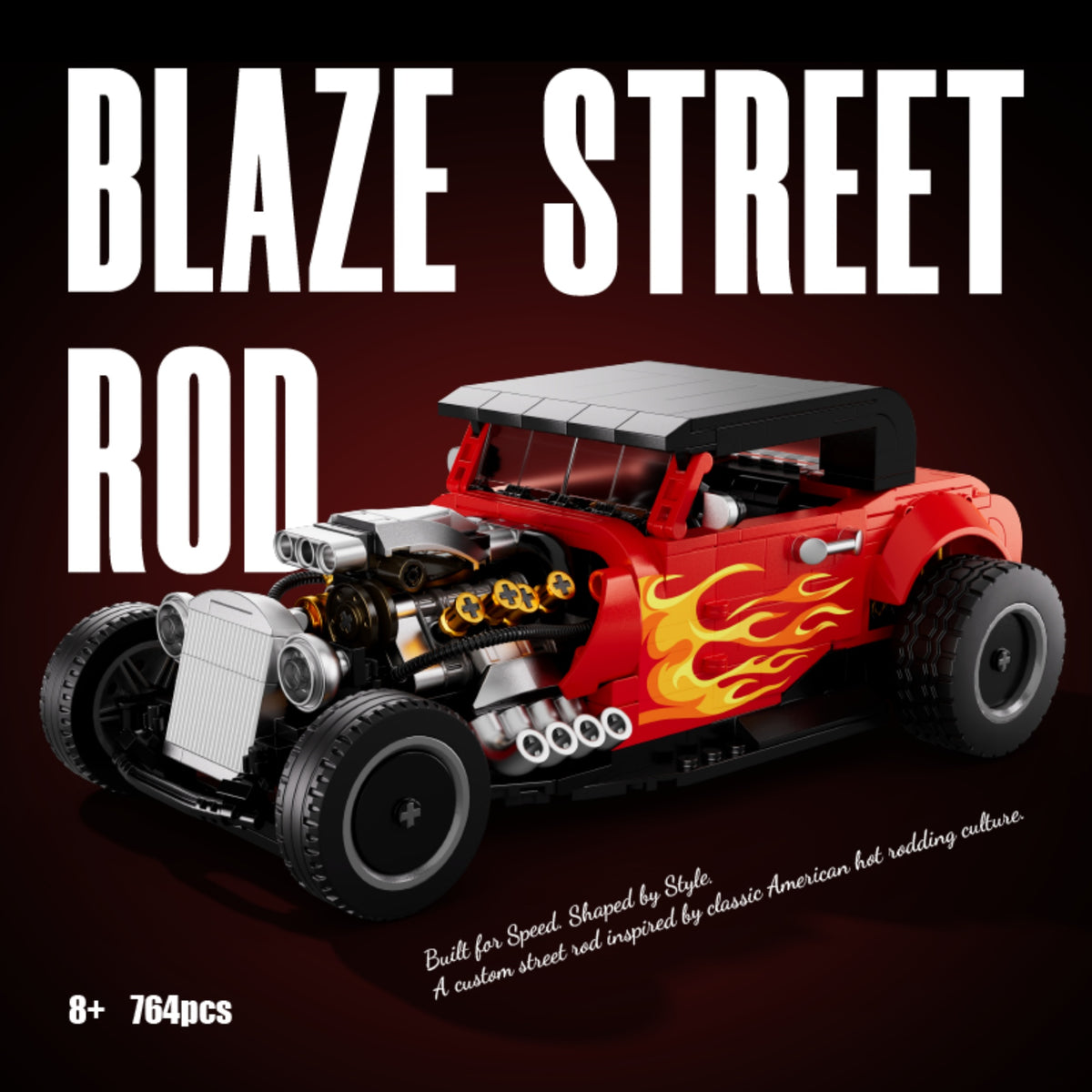 The Hot Rod Blaze Street Rod - 764pcs
