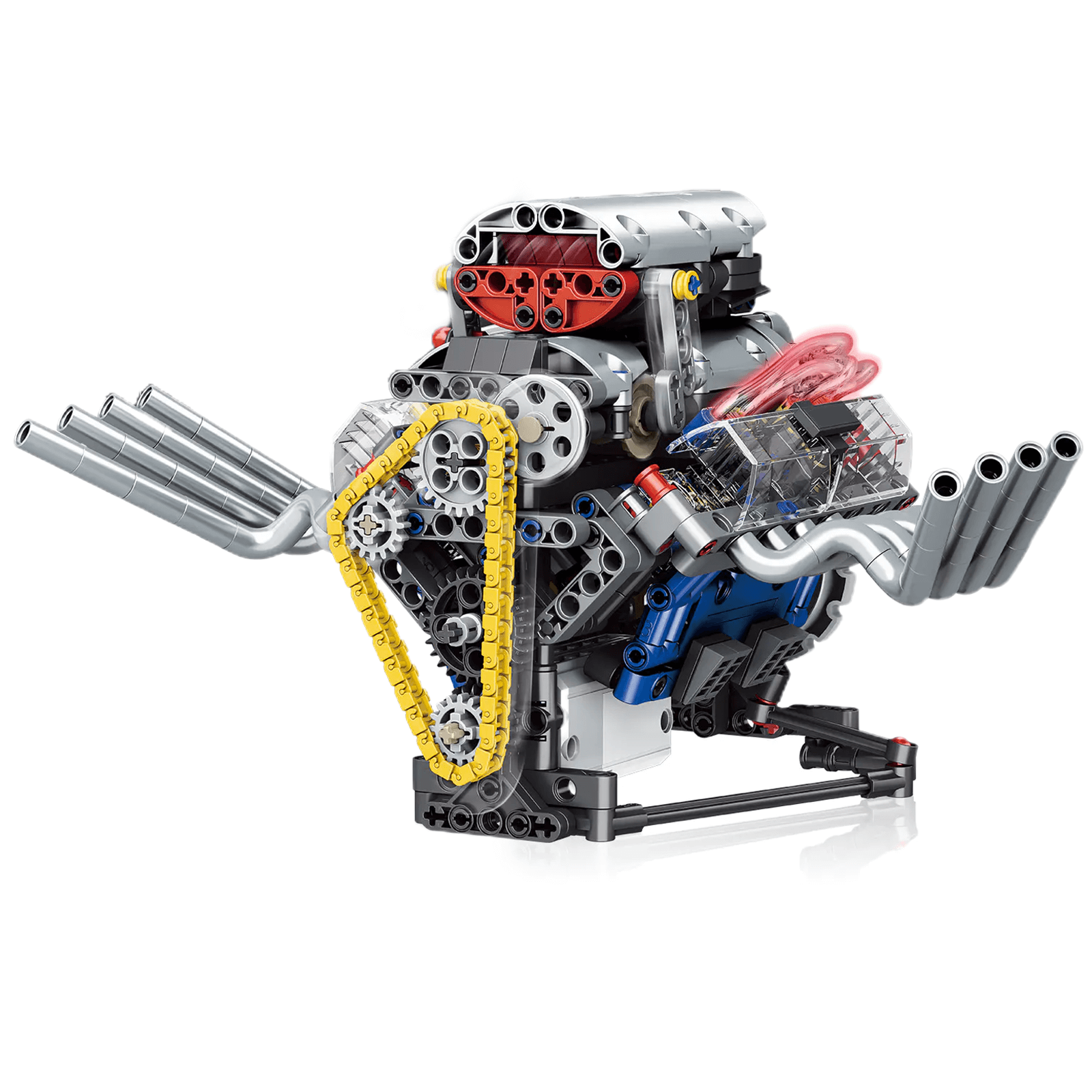 Motorised Hot Rod V8 Engine 664 pcs
