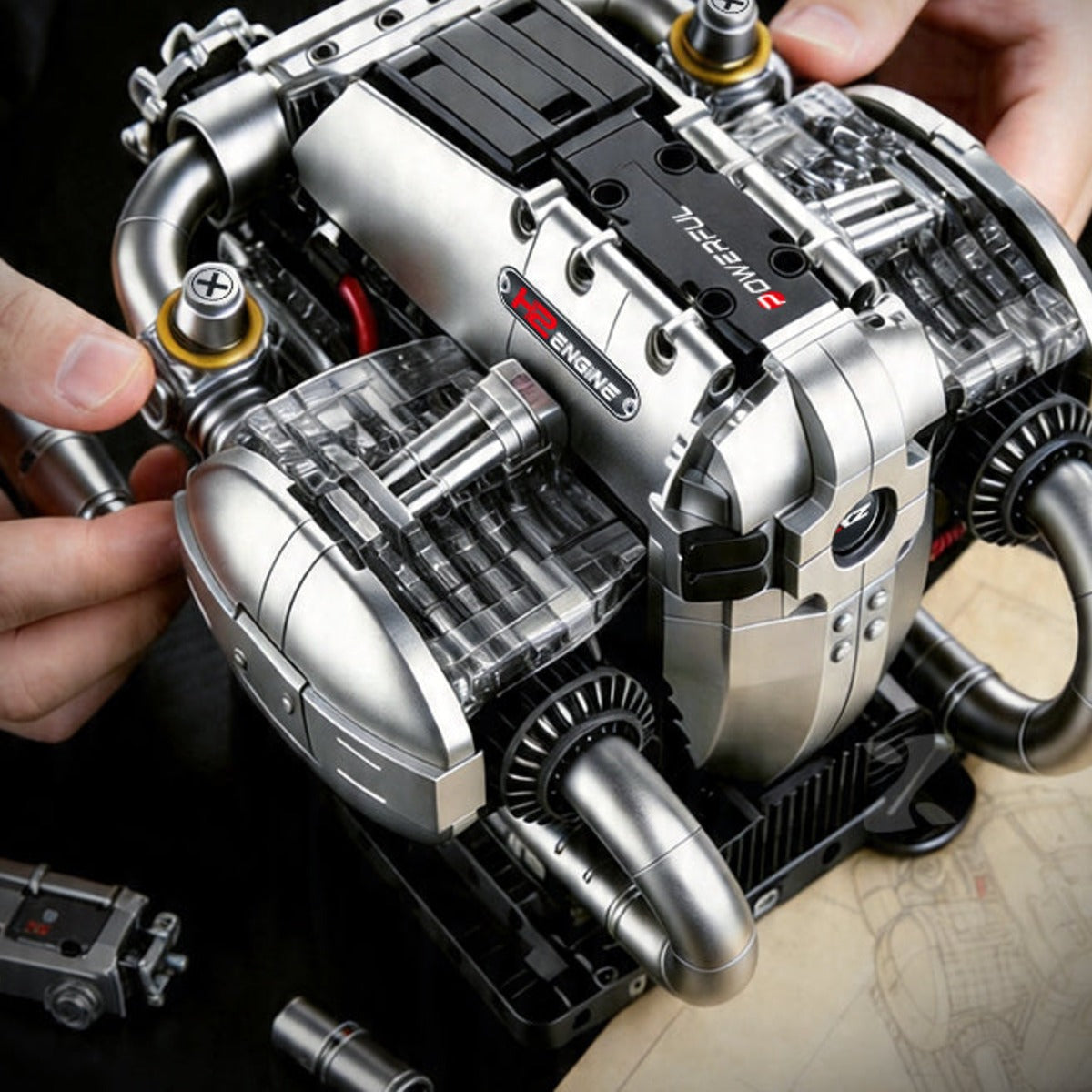 Motorised Boxer Vapor Engine
