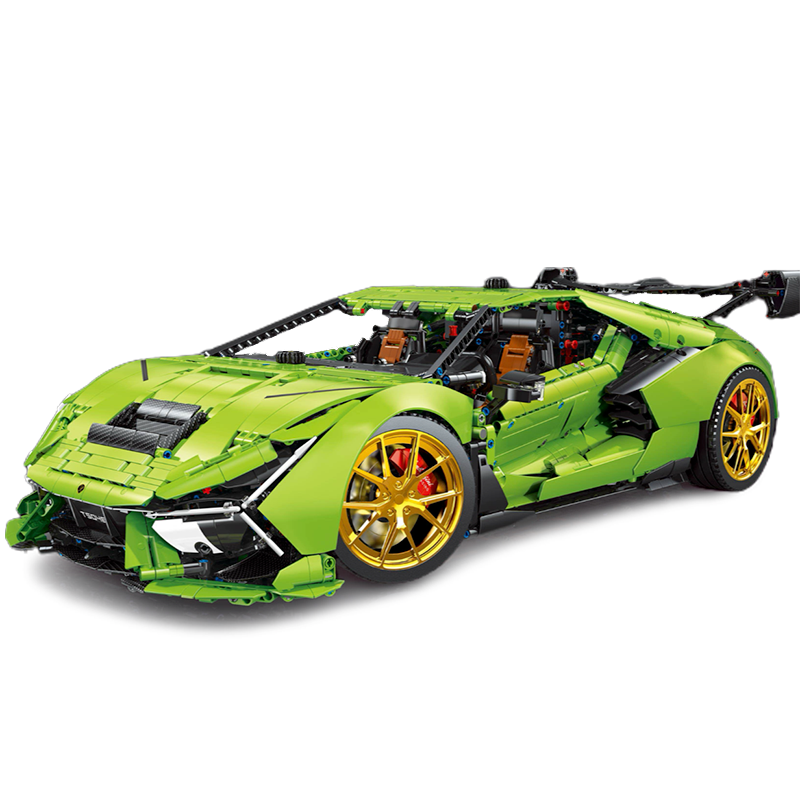 1:6 Scale Italian Hypercar Inspired Brick Model – 6627pcs RC Build