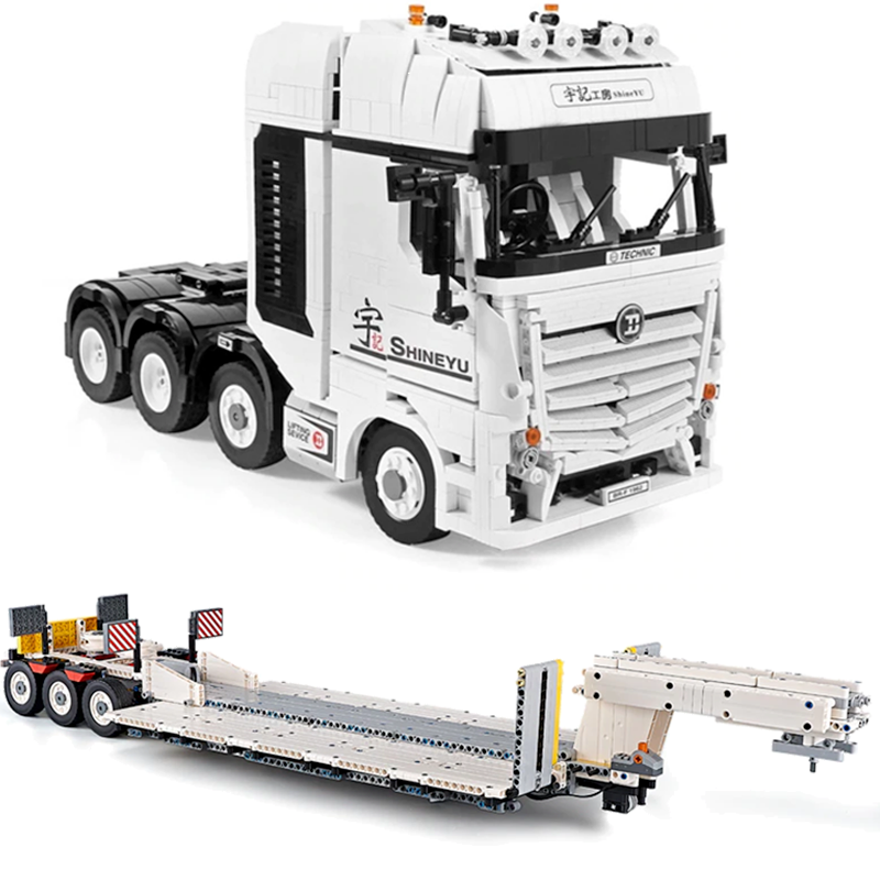 Remote Controlled Truck with Trailer - 4458pcs