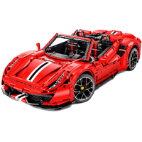 Voiture italienne décapotable télécommandée, 3607 pièces 