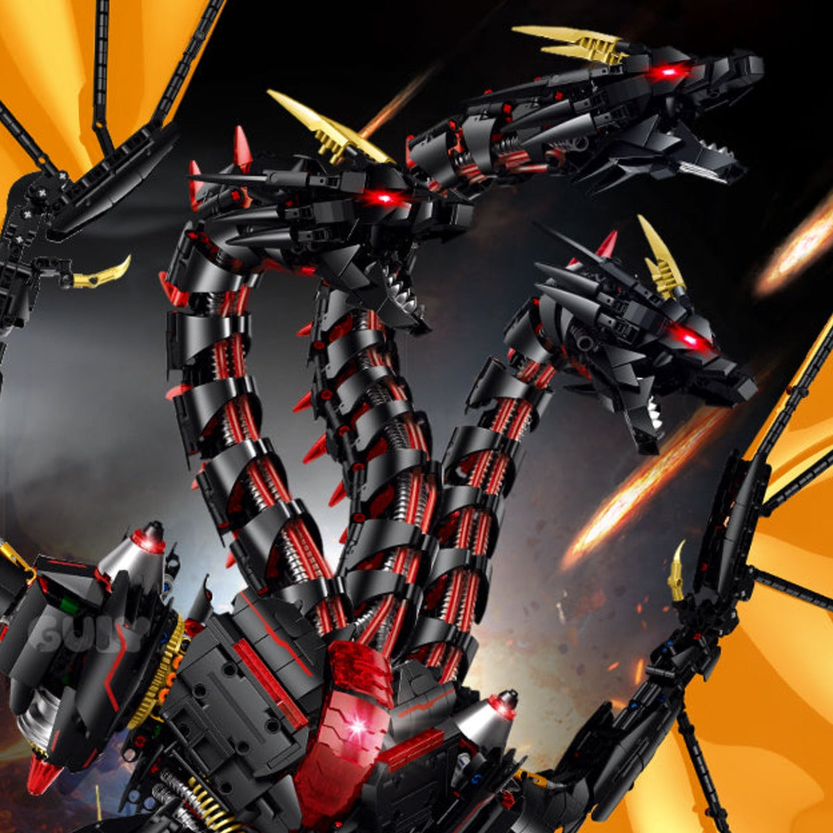 Shadow Drake LED Dragon